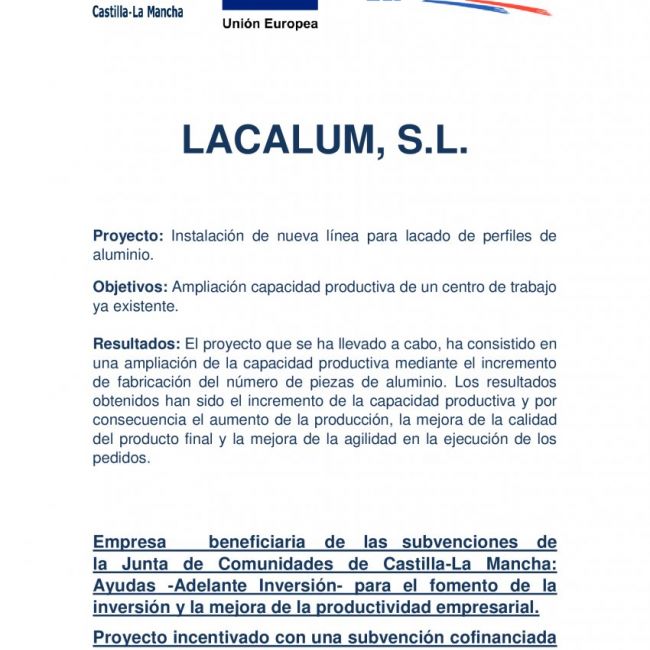 Nuevas inversiones